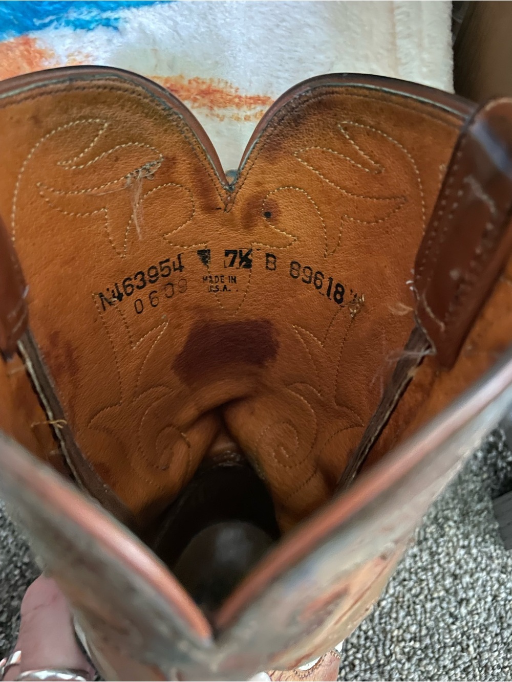 LUCCHESE TWO TONE TAN MAD DOG GOAT W CHOCOLATE MAD DOG GOAT WINGTIP 1883 - Picture 8 of 10